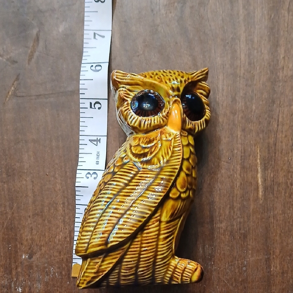 Brown Ceramic Owl Figurine - Picture 8 of 10